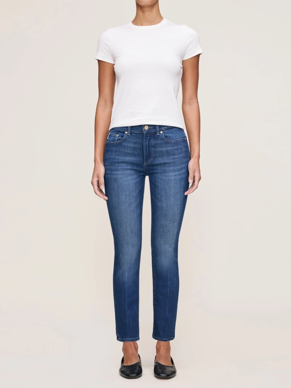 DL1961 Mara Straight Leg Ankle in Santa Monica Wash